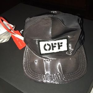 Off white cap adjustable